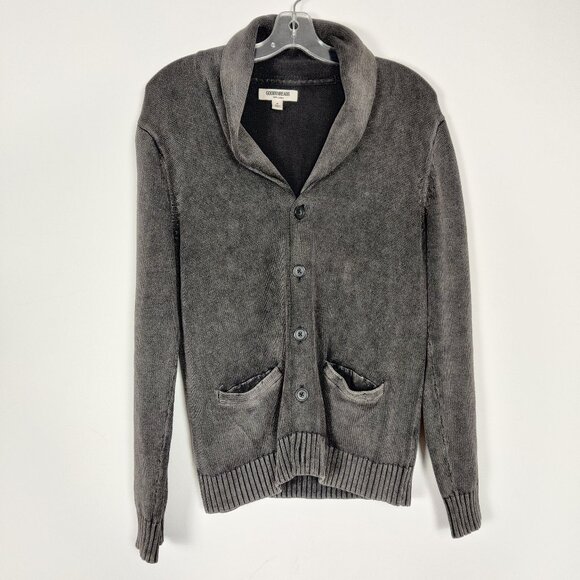 Goodthreads Men's Cardigan Size M Gray Cotton Casual Knitwear Outdoor Timeless - Picture 1 of 7